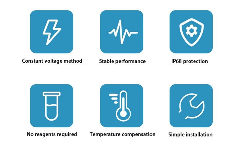 water quality residual chlorine sensor features